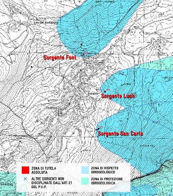 Ronzo Chienis | 2. Estratto dalla Carta provinciale delle Risorse Idriche