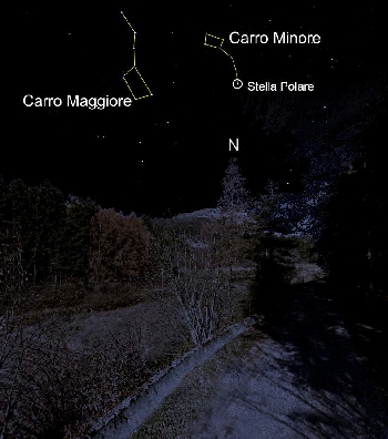 Ronzo Chienis | 2. Verso nord – i due carri e la Stella Polare